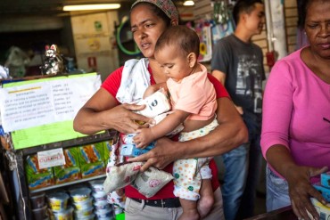 ¡EFECTOS DE LA CRISIS! Falta de leche compromete desarrollo nutricional y cerebral de los niños