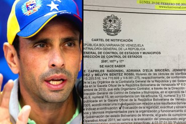 ¡LO QUIEREN PRESO! Inician investigación contra Capriles por manejo de recursos en la Gobernación