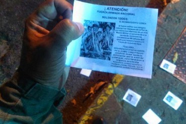 ¡DESATÓ LA POLÉMICA! Detonaron artefacto explosivo con panfletos «golpitas» en Fuerte Tiuna