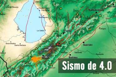 ¡LA TIERRA TIEMBLA! Temblor de magnitud 4.0 se registró en el estado Mérida esta madrugada