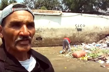 ¡DESGARRADOR! Abuelo dice que alimenta a sus 9 nietos con los restos del basurero (+VIDEO)