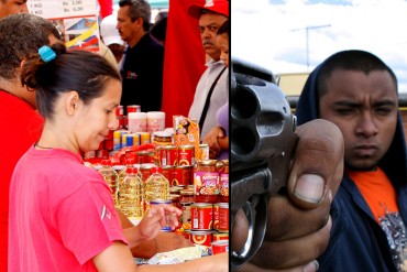 ¡DESASTRE! Delincuentes con armas largas saquearon bolsas de comida en Mercal de El Valle