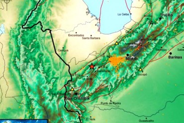 ¡TIEMBLA DE NUEVO! Sismo de magnitud 3,8 se registró en Bailadores, estado Mérida