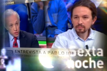 ¡GRAN FARSANTE! Pablo Iglesias se negó a pedir frente a las cámaras la libertad de Leopoldo (+Video)