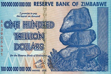 ¡ENTÉRATE! Zimbabwe, el país con hiperinflación que llegó a tener billete de $100.000.000.000.000