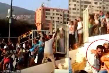 ¡CRECE EL DESESPERO! Avalancha humana para entrar en un Mercal deja tres heridos (+VIDEO)