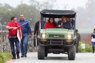 ¡NI DE BROMA SE ATREVÍA A IR! Maduro inaugura «vía remota» el teleférico de Mérida