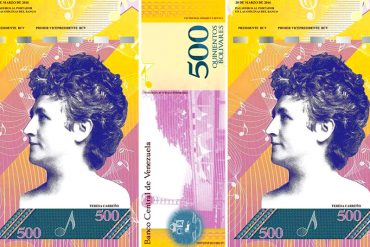 ¡AQUÍ LO TIENES! Se revela posible diseño del billete de Bs. 500 (¡y Chávez quedó en el olvido!)