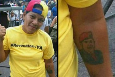 ¡AY NICOLÁS! Ex-chavista (con tatuaje de Chávez en el brazo) también firmó contra Maduro