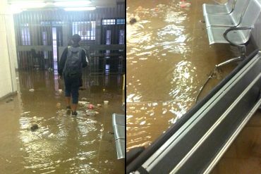 ¡LO QUE FALTABA! Paralizan emergencia del Hospital Pérez Carreño por fuertes lluvias