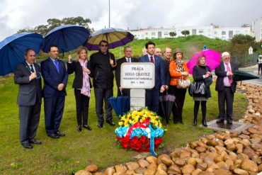 ¡GRAN POLÉMICA! Inauguración de plaza Hugo Chávez en Portugal causa molestia en vecinos