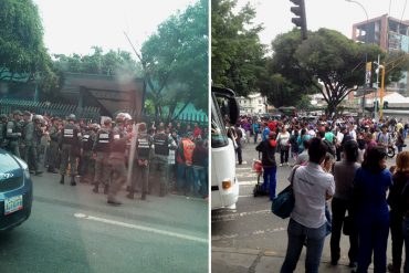 ¡PARA ESO QUEDARON! GNB contiene protesta en Las Mercedes por falta de alimentos