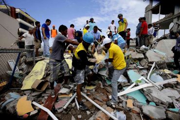 ¡CATASTRÓFICO! Asciende a 525 la cifra de fallecidos tras devastador terremoto en Ecuador