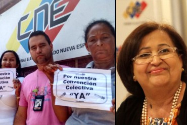 ¿ALÓ TIBISAY? Empleados del CNE protestan para exigir «aumento salarial YA»