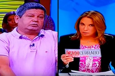 ¡DE ESCÁNDALO EN ESCÁNDALO! Un chavista vuelve a causar polémica en «Caso Cerrado» (+Video)