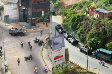 ¿QUÉ OCURRE? Caracas militarizada: Denuncian presencia de Guardia Nacional en varias zonas