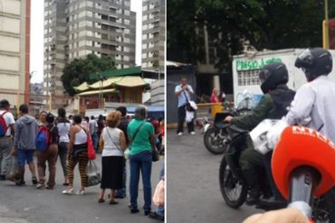 ¡SE LAS CANTARON! Así reaccionó la gente cuando militares «se colearon” para comprar papel (+Video)