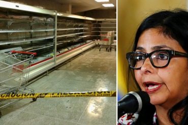 ¡DESCARADA! Delcy Rodríguez: Han vendido en el mundo que los supermercados están vacíos