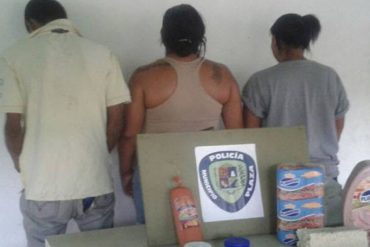 ¡NUEVOS DELITOS EN LA PATRIA! Quedan detenidos tras robar jamón y mortadela en Guarenas