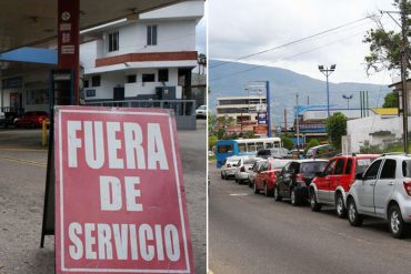 ¡EL COLMO DE UN PAÍS PETROLERO! Se agotó la gasolina en San Cristóbal: Largas colas de carros