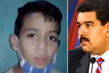 ¡CONMOVEDOR! Niño con mismo padecimiento de Oliver Sánchez manda mensaje a Maduro (+Video)