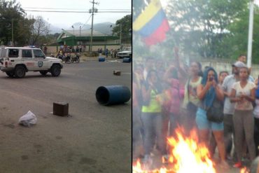 ¡SE PRENDE LA CALLE! Vecinos protestan en Guarenas por falta de alimentos en la zona