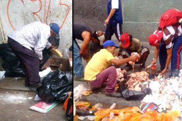 ¡QUE LO VEA EL MUNDO! Desgarrador video: Venezolanos hurgan en la comida para sobrevivir