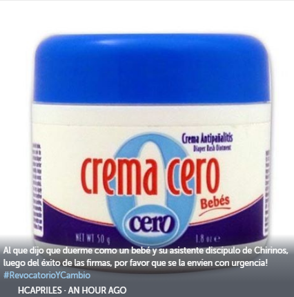 crema cero capriles