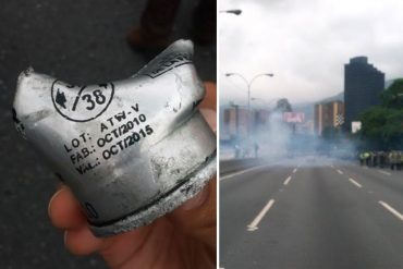 ¡GRAVE! Denuncian que gas lacrimógeno usado por la GNB en protesta está vencido (+Prueba)