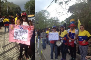 ¡NO SE LO CALAN! Protestan por la presencia de Maduro en Trinidad y Tobago (Fotos+Videos)