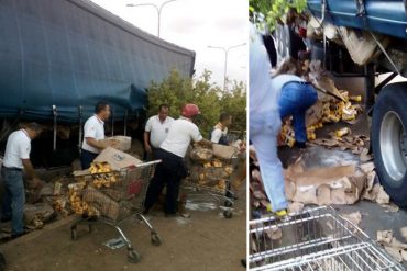 ¡LOCURA DESATADA! Saquearon gandola que transportaba harina PAN en Coro, estado Falcón