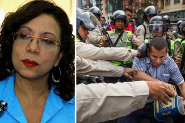 ¡CARA ‘E TABLA DEL AÑO! Según Tania Díaz, “no hay fotografías de policías reprimiendo marcha»