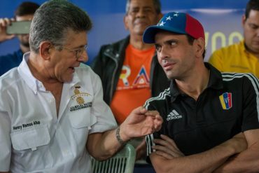 ¡OTRA RAYA MÁS PA’L TIGRE! Denuncian ante el MP a Capriles y Ramos Allup por traición a la patria y violación a la Constitución