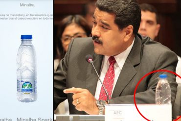 ¡IRONÍAS DE LA VIDA! Maduro se llevó su agua Minalba (Polar) a la cumbre de la AEC, en Cuba