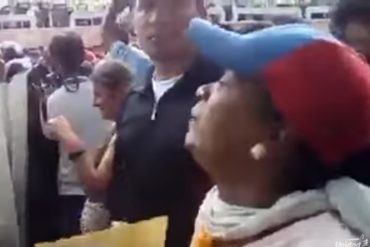 ¡CON GUÁRAMO! Manifestante ante cordón de la PNB: «De aquí no me voy» (+Video)