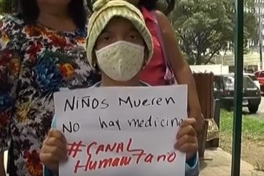 ¡DESGARRADOR! Esta niña lo único que pide es poder conseguir su medicamento para curarse (+Video)