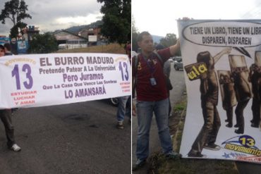 ¡SIN MIEDO! Estudiantes de la ULA protestan en Mérida (+Fotos)