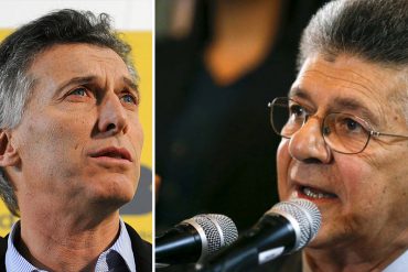 ¡GOLPE POR LA ESPALDA! Ramos Allup cargó artillería contra Macri por su voto en la OEA