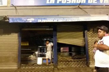 ¡DESASTRE TOTAL! Dos panaderías y una carnicería fueron saqueadas en Filas de Mariches