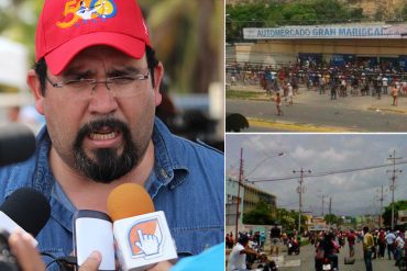 ¡QUÉ BELLEZA! Esto hacía el alcalde de Cumaná durante los disturbios de este martes