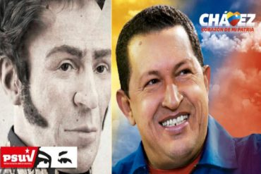 ¡EL DESCARO! Le ponen el lunar de Chávez a Bolívar en una imagen (+Foto)