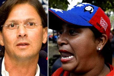 ¡EFECTOS DE VTV! La histeria de una chavista contra Lorenzo Mendoza por la escasez de comida