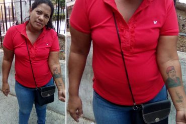 ¡ABRIÓ LOS OJOS! Mujer con tatuaje de Chávez se une al revocatorio y envía mensaje al Gobierno (VIDEO)