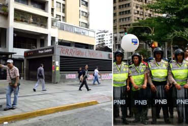 ¡LO HACEN DE NUEVO! Militarizadas zonas y cerradas 5 estaciones de Metro por marcha al CNE