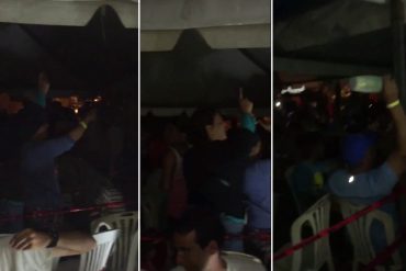 ¡NADIE SE RINDE! Así reaccionaron firmantes en La Asunción cuando les cortaron la luz (+Video)