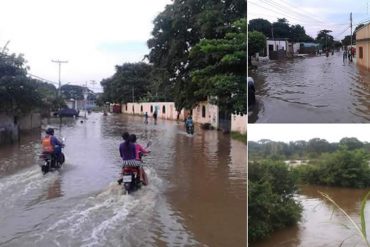 ¡BAJO EL AGUA! Crecida de ríos en Guasdalito inundó varios sectores (+Fotos)