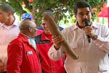 ¡SIGUE LA OBSESIÓN! El nuevo vulgar regalo que Maduro enviará a Ramos Allup: ¡Yuca gigante!