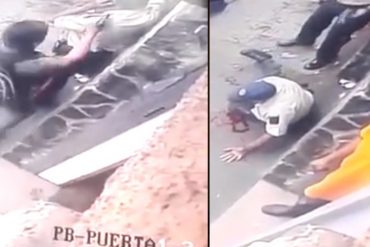 ¡IMPACTANTE! Cámara captó el momento en que asaltaron y tirotearon a policía (+Video)