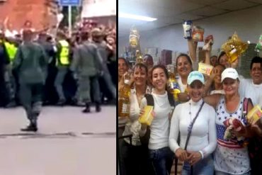 ¡INCREÍBLE! Más de 500 mujeres rompieron cordón de la GNB y cruzaron la frontera por comida