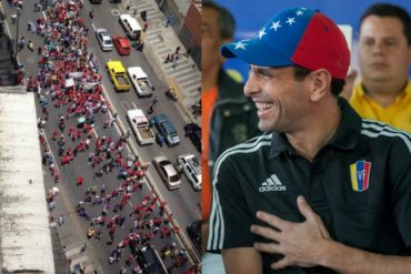 ¡NO TE LO PIERDAS! Mira el video que compartió Capriles sobre la «mega» concentración del chavismo